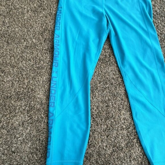 Under Armour Large Teal Cropped Legging - Picture 4 of 8